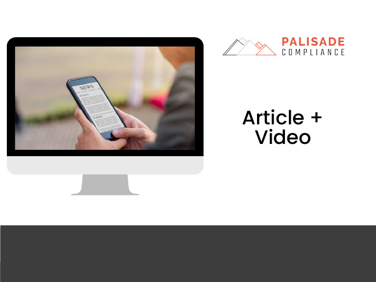 Palisade Compliance Article plus video